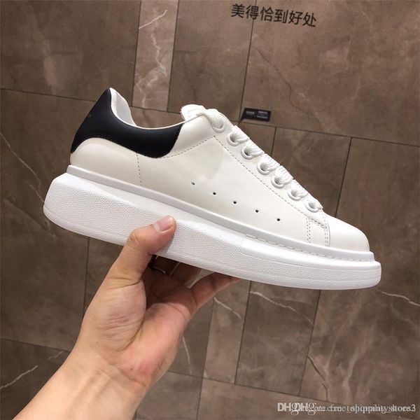 

With Box Chaussures Fashion Luxury Designer Black White Black Shoe Luxe Sneakers Heightening shoes 4cm Men Women Casual Shoes