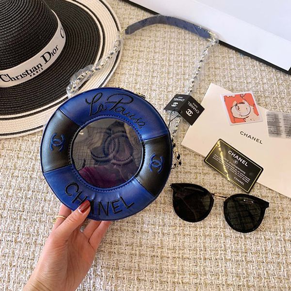 

Дизайнерская сумка через плечо из натуральной кожи круглой формы Циркулярная дизайнерская сумка через плечо CrossBody женская сумка качества CH190422-1