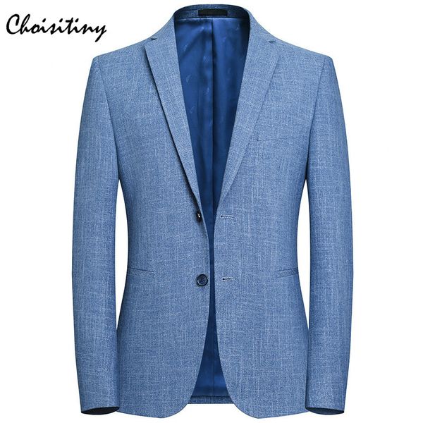 

new 2018 brand casual solid blazer jacket men flower brooch korean trend suit male wedding dress slim fit blue blazer coat man, White;black