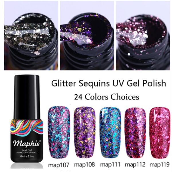 

diamond glitter uv nail gel polish colorful sequins decorations led nail lacquer silver color led gel hybrid varnish, Red;pink
