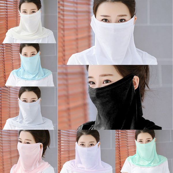 

63klw face story summer 3 packs uv protection scarf dust mask,anti air pollution face shanghai dust mask reusable face scarf mask for outdoo, Black