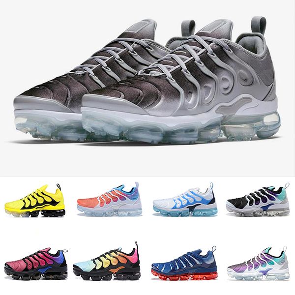 

TN Cool Grey Bright Crimson Tropical Sunset Running Shoes Tn Plus 2019 New Designer Airs Sports Sneakers Mens Trainers Women des chaussures