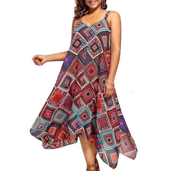 

женщина одежда летних платьев большого лето размер 5xl backless бретельки нерегулярного подол повседневной печать verano дизайнер одежда, Black;gray