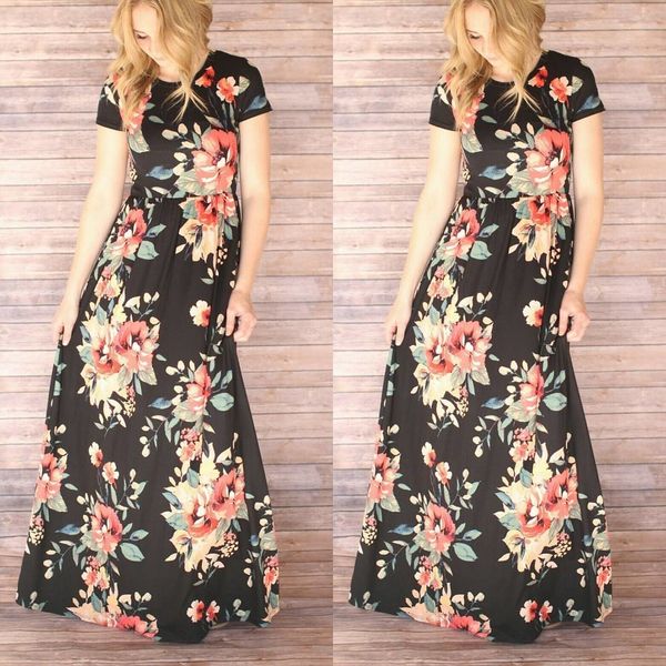 

pleated printing longuette lady skirt large code women's wear a1662, Red;white