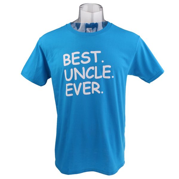 

uncle ever birthday gift saying slogan cotton mens t-shirt blue, White;black