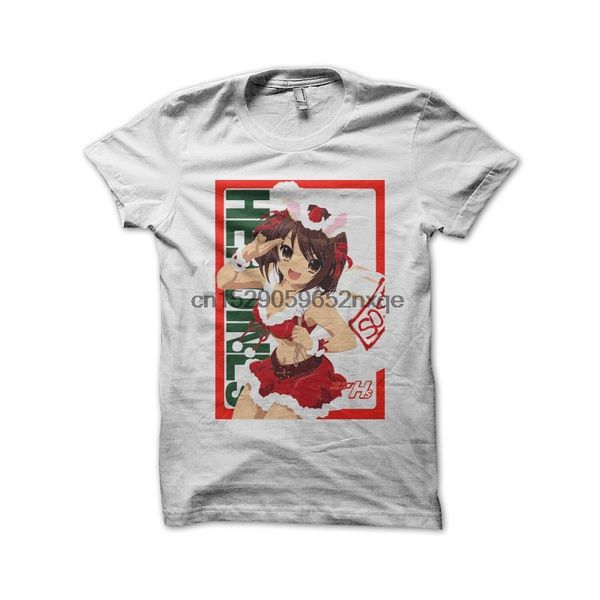 

men t shirt haruhi suzumiya cute shirt white tshirts women t-shirt, White;black