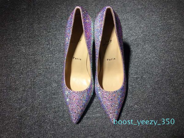 

25ss fashion peep toes high heels designer two colors red bottom shoes shallow mouth sole high-heeled women wedding dress shoes b35, Black