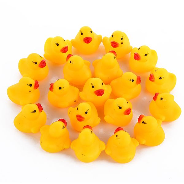 

оптовая jouets налить enfants мини резиновая утка ванны утка pvc со звуком плавающей утки ванны младенца воды игрушка купания подарок для де