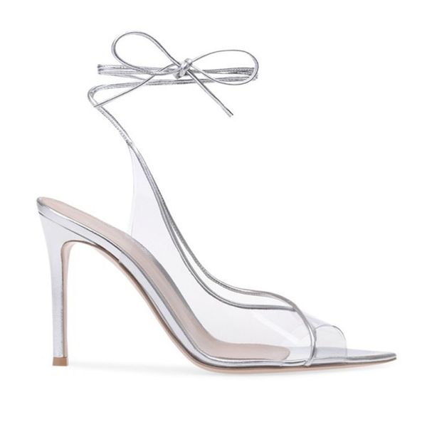famous footwear silver heels