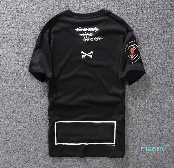 

летняя повседневная футболка мужская одежда горячая распродажа мужская рубашка черный белый оранжевый азиатский размер s-xxl хлопчатобумажна, White;black