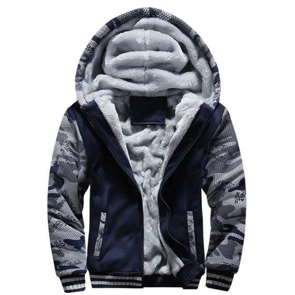 

new men jacket winter thick warm fleece zipper men jacket hoodies coat sportwear male streetwear hoodies bomber, Black
