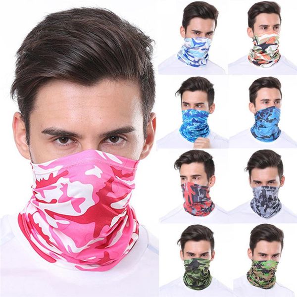

outdoor sports men women's turban scarf bicycle neck tube bandana face dust mask scarf #4m30, Black