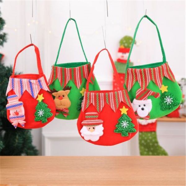 

christmas santa claus/snowman/elk candy bag pouch kids gift xmas decor