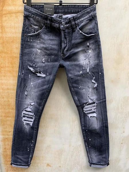 

dsenqi new men jeans ripped for jeans pants biker outwear man pants 975, Blue