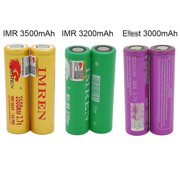 

100% 18650 battery 3500 3200 3000mah 3.7v 15 30 35 40a 18650 batteries rechargable lithium batteries fedex ing