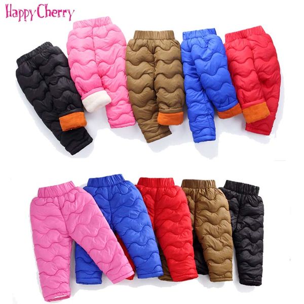 

baby boy girl wind resistant down pants lightweight warm elastic cotton snow ski trousers thick compression winter pants kids, Blue