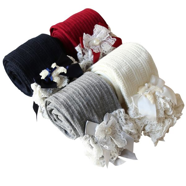 

новорожденные осень ребёнки брюки хлопок поножи эластичный пояс bowknot шнурка конструкции малышей донные, Blue