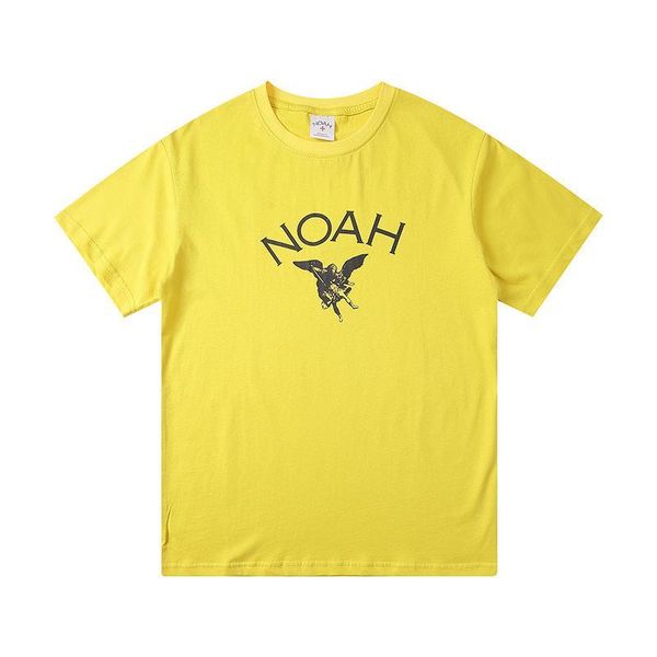 

luxury designer mens t-shirt fashion brand noah joint angel city printing t-shirt tide brand couples summer short tee, White;black