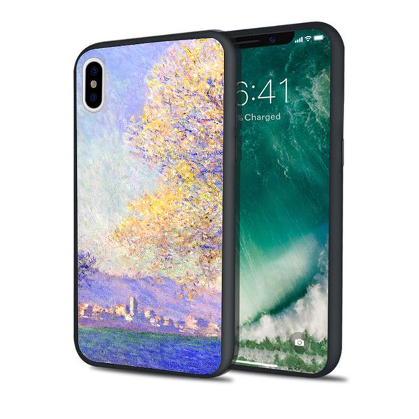 

fundas autumn painting phone case for iphone 11 pro xs max xr 8 7 6s plus 5s se 5 case soft silicone cover.