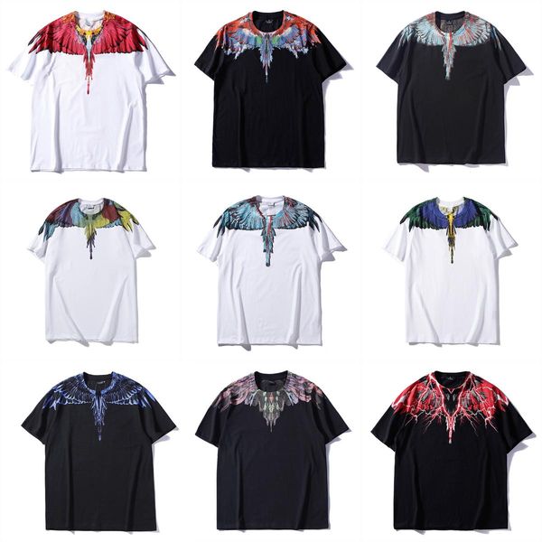 

2020 mb wing print t shirt men women burlon summer casual street t-shirt off designer white t shirt