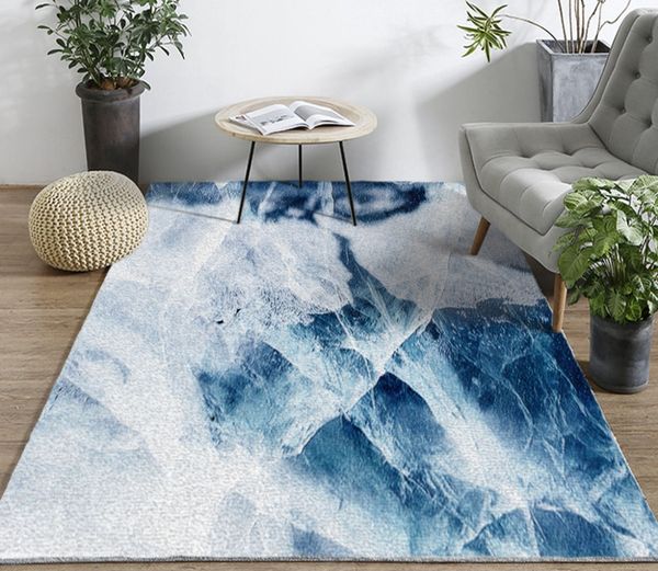 Moderno minimalista bellissimo modello di ghiaccio astratto sognante Pavimentazione 3D Pavimento impermeabile in PVC Pittura Murale Carta da parati personalizzata per pareti fotografiche