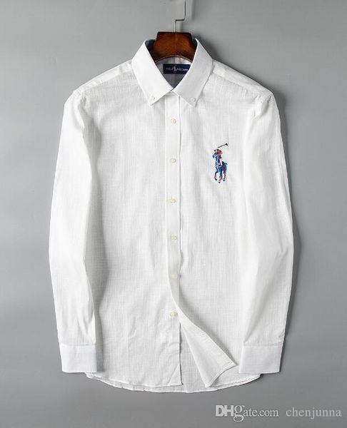 

американский бизнес-бренд самосовершенствование клетчатая рубашка, модный дизайнер бренд с длинными рукавами хлопок повседневная рубашка пол, White;black