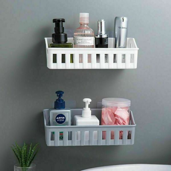 

bathroom kitchen corner storage rack holder wall bath shelf organiser basket