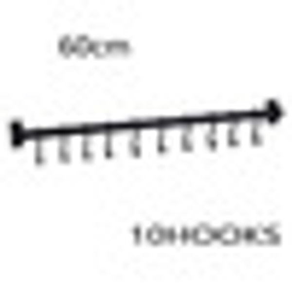 

towel hanging rack 6/10 hooks chrome hanger kitchen space aluminium wall mounted utensil organizer new durable