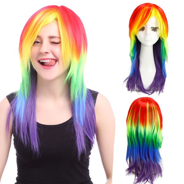 My Little Pony Twilight Sparkle Rainbow Cosplay Wig Halloween