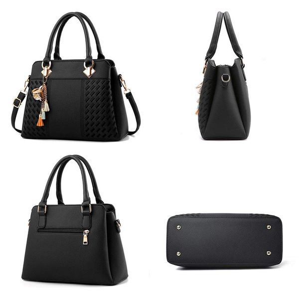 

women handbags ladies purses satchel shoulder bags tote bag(black