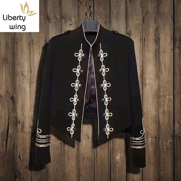 

spring autumn england style vintage mens slim fit jackets long sleeveless double breasted stand collar fashion male short coats, Black;brown
