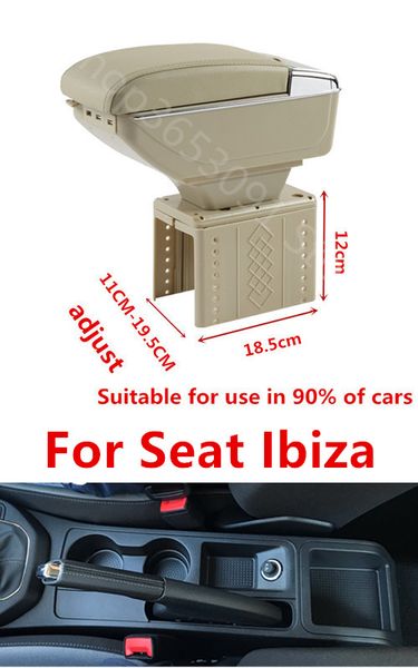 

for seat ibiza del armrest box armrest box central store content with cup holder ashtray generic model