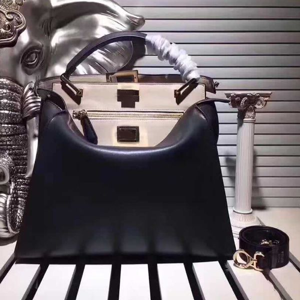 

De igner luxury handbag pur e women bag fa hion new tyle genuine leather plain button lady handbag