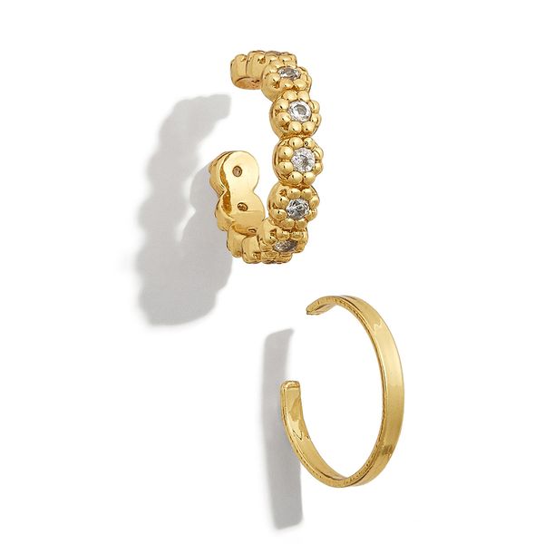 

gold color ear cuff earring for women ladys party jewelry c-shape no pierced small clip earring bridal wedding gifts, Silver