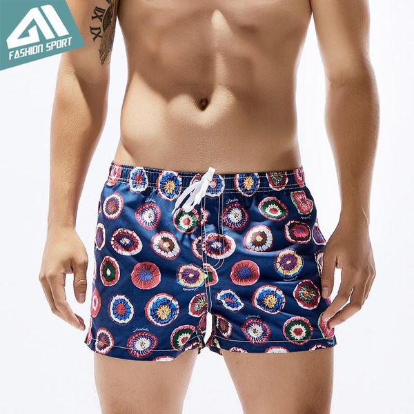 

children's swimwear seobean summer pattern men's board shorts 13in fixed waist swim trunk holiday beach fast dry men swimming se81