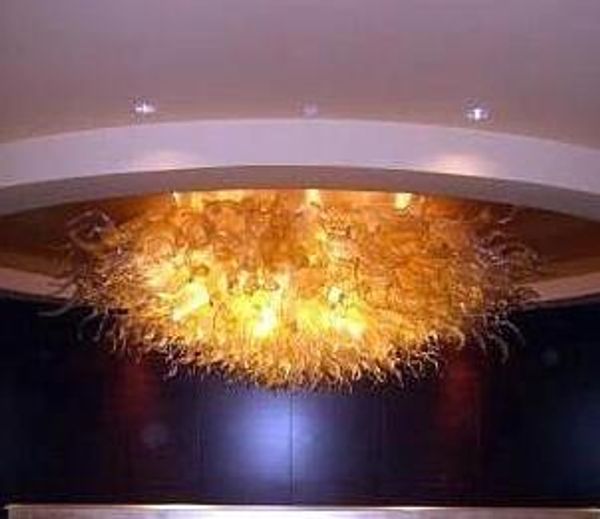 

modern ceiling lights living room light chandelier energy saving round hand blown red glass ceiling-light