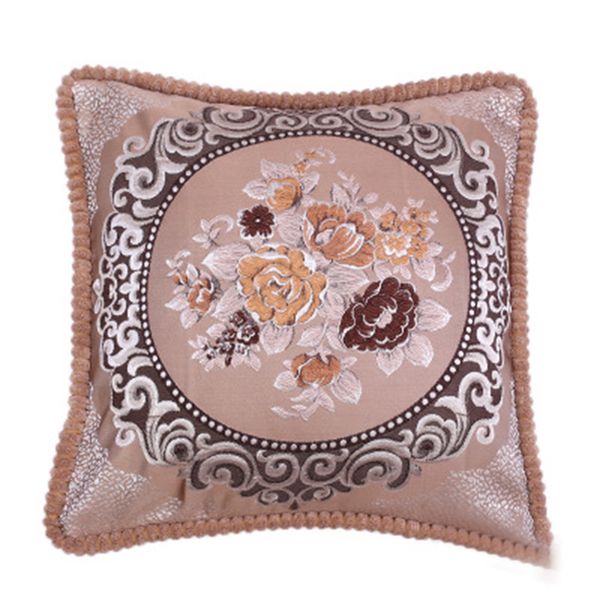 

1pcs retro floral ribbon embroidery pillow case cushion cover home decor 50*50cm