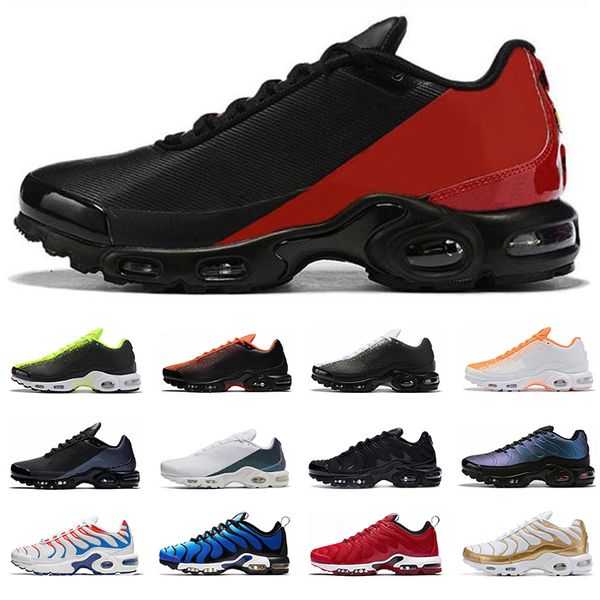 

tn plus se men running shoes triple black white bred spray paint 3d glasses mens trainer breathable sports sneakers