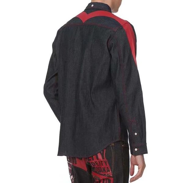 

classic tide brand luxury designer shirt mens cardigan boutique  letter print shirt street hip hop cardigan casual shirt, White;black