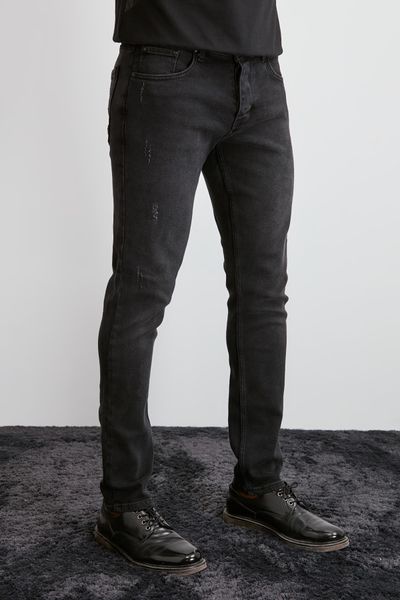 

trendyol male destroylu skinny jeans tmnaw20je0404, Blue