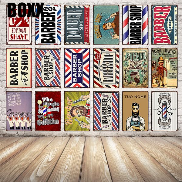 

парикмахерская пена бритье и стрижка волос жестяная вывеска металлический плакат домашний декор бар настенное искусство железная живопись 20