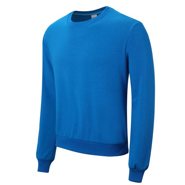 

2019 new trend autumn and winter round neck long sleeve blue simple sweater jh-012-003, Black