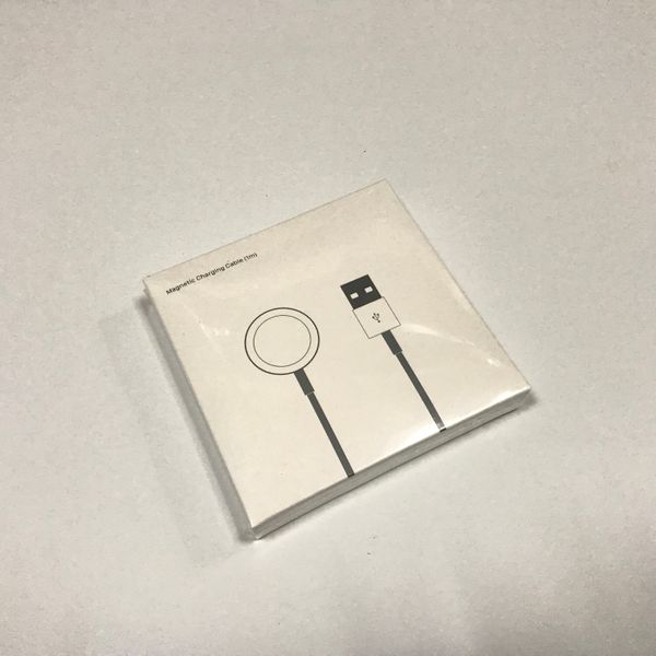 

Quality magnetic charging cable wirele charging pad for apple watch 1 2 3 4 iwatch fa t charging 1m cable with package