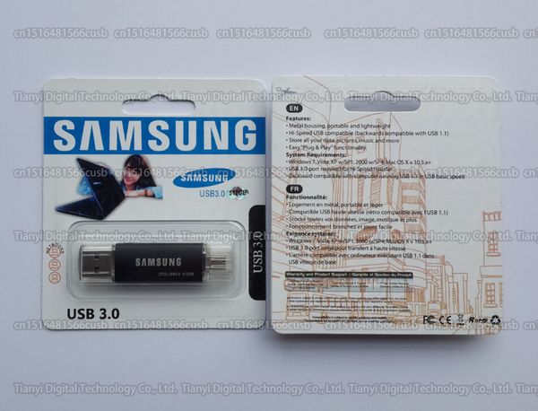 

16gb/32gb/64gb/128gb/256gb samsung otg usb flash drive/pendrive/real capacity otg flash memory stick/u disk