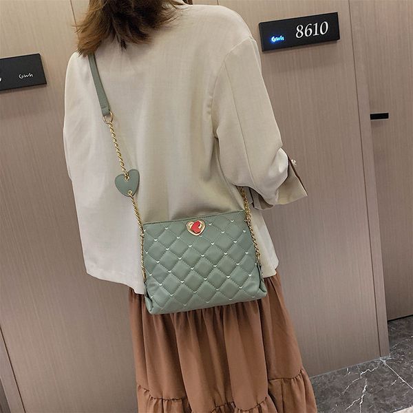 

chic small ck woman package diamond lattice joker single shoulder 2019 western style messenger mobile phone package texture luxury bag