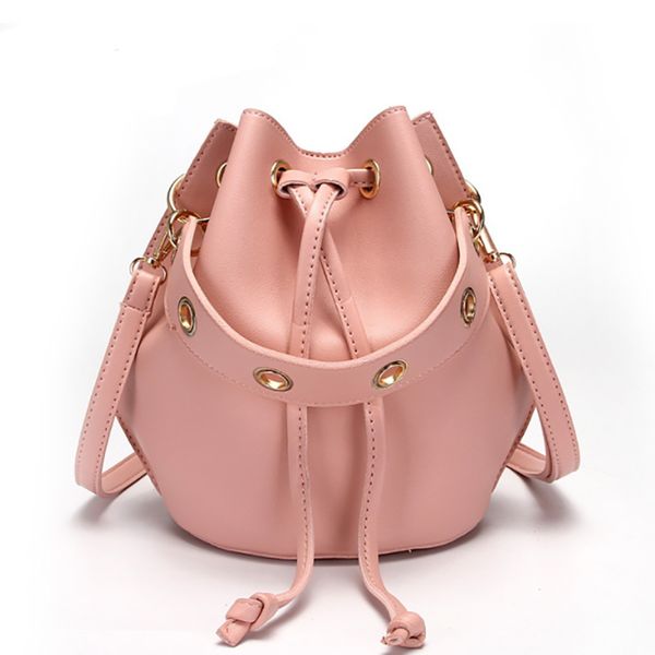 

brand fashion leather bucket bags for women 2019 female small travel shoulder bag ladies hand bag crossbody pack messenger pouch