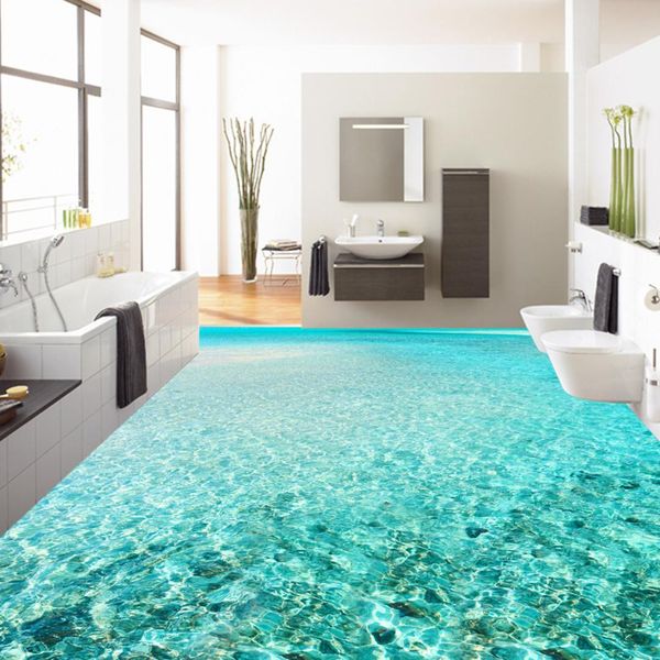 

self-adhesive] 3d water wave 137 floor wallpaper mural wall print decal wall murals