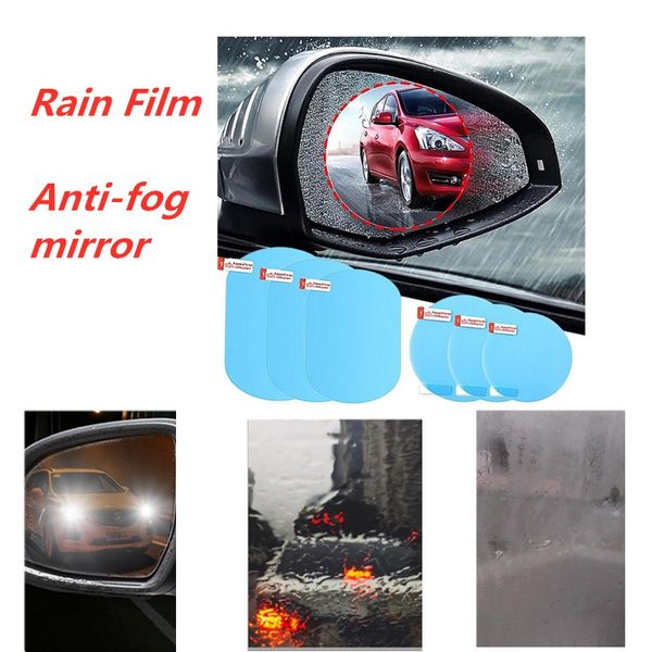 

car mirror window clear film anti fog car rearview mirror protective film waterproof car sticker 2 pcs/set