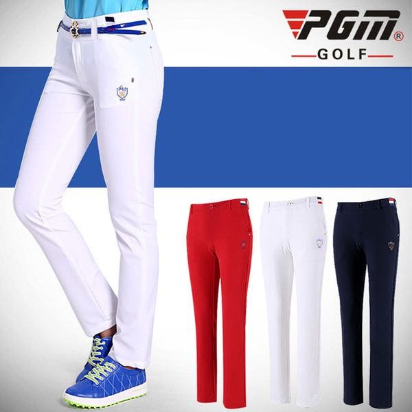 

pgm women golf pants trousers sportwear female slim quick dry elastic summer thin leisure outdoor sports clothing wear pants, Gary;green