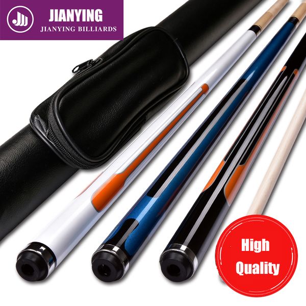 

original jianying pa 45-47 pool cue 11.75mm tip fiber ferrule 3 colors options hard maple cue stick professional billiard